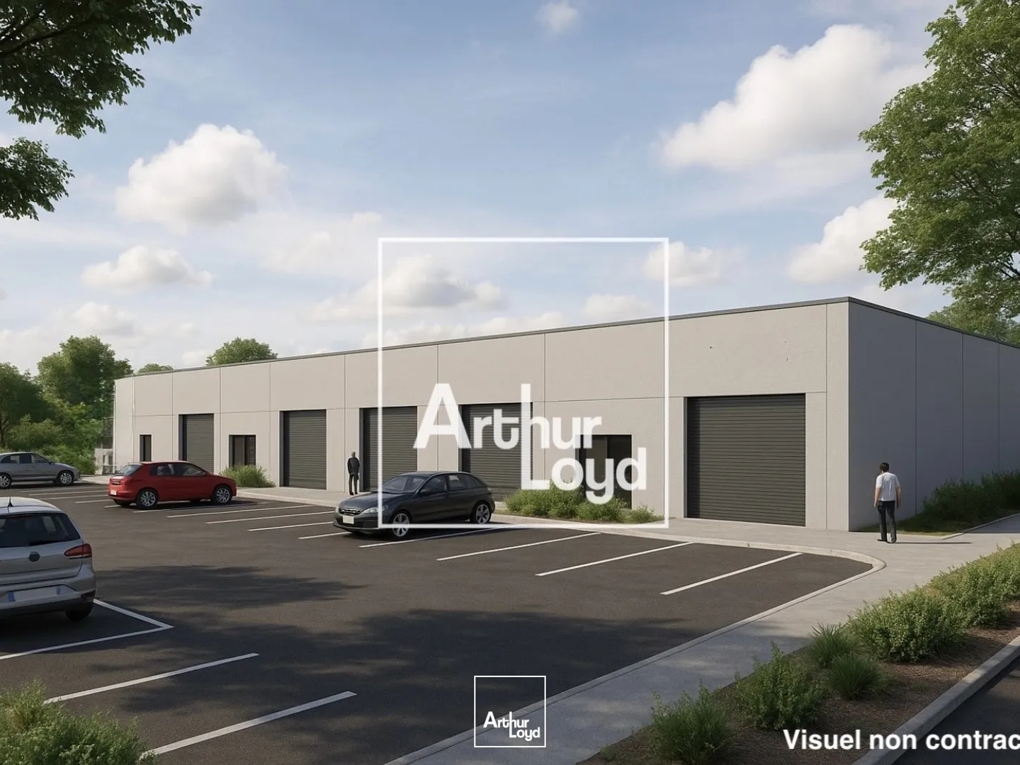 Locaux d'activité neufs à vendre à Sussargues avec parking et mezzanine