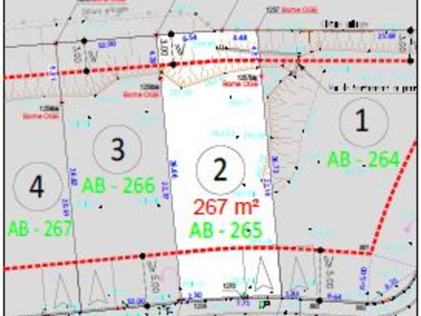 Terrain constructible de 267 M2