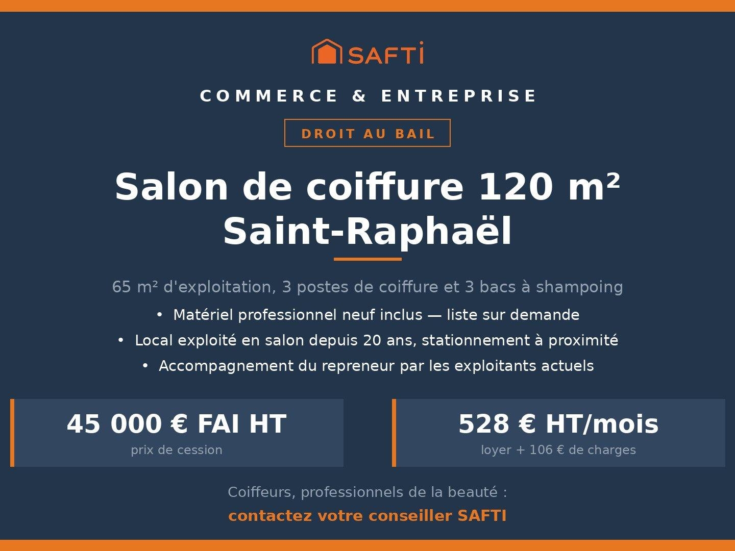Salon de coiffure 120 m² — Saint-Raphaël