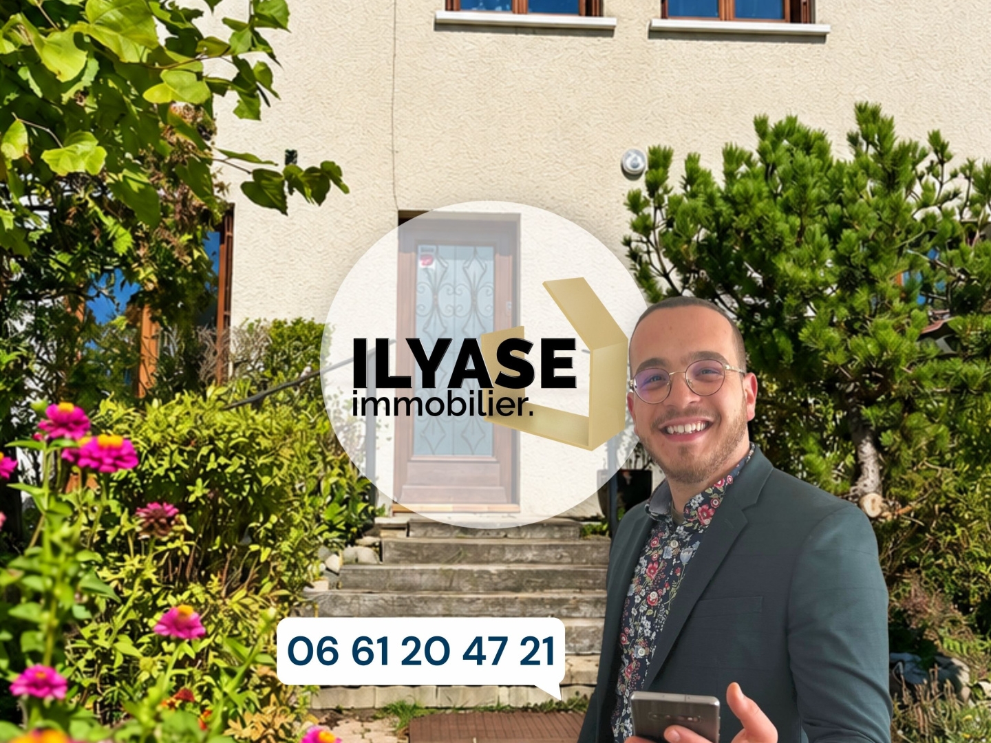 Maison avec 5 chambres, 2 salles d'eau et terrain de 1 358 m²