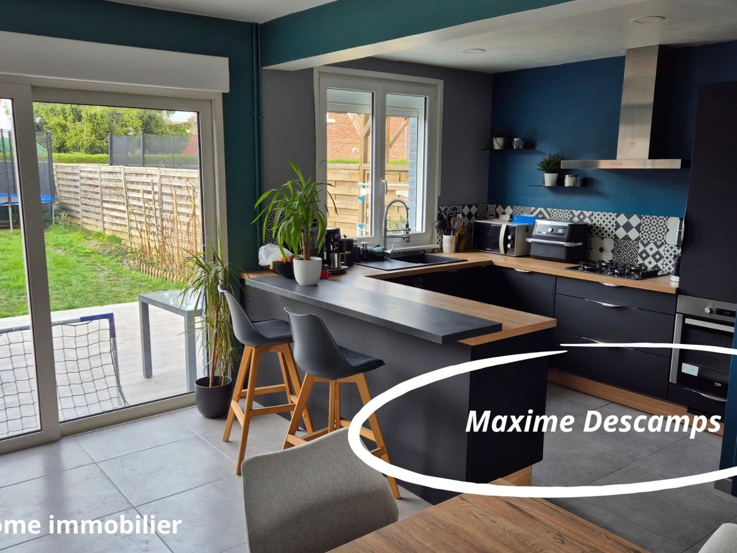Maison 4 chambres + jardin + parking