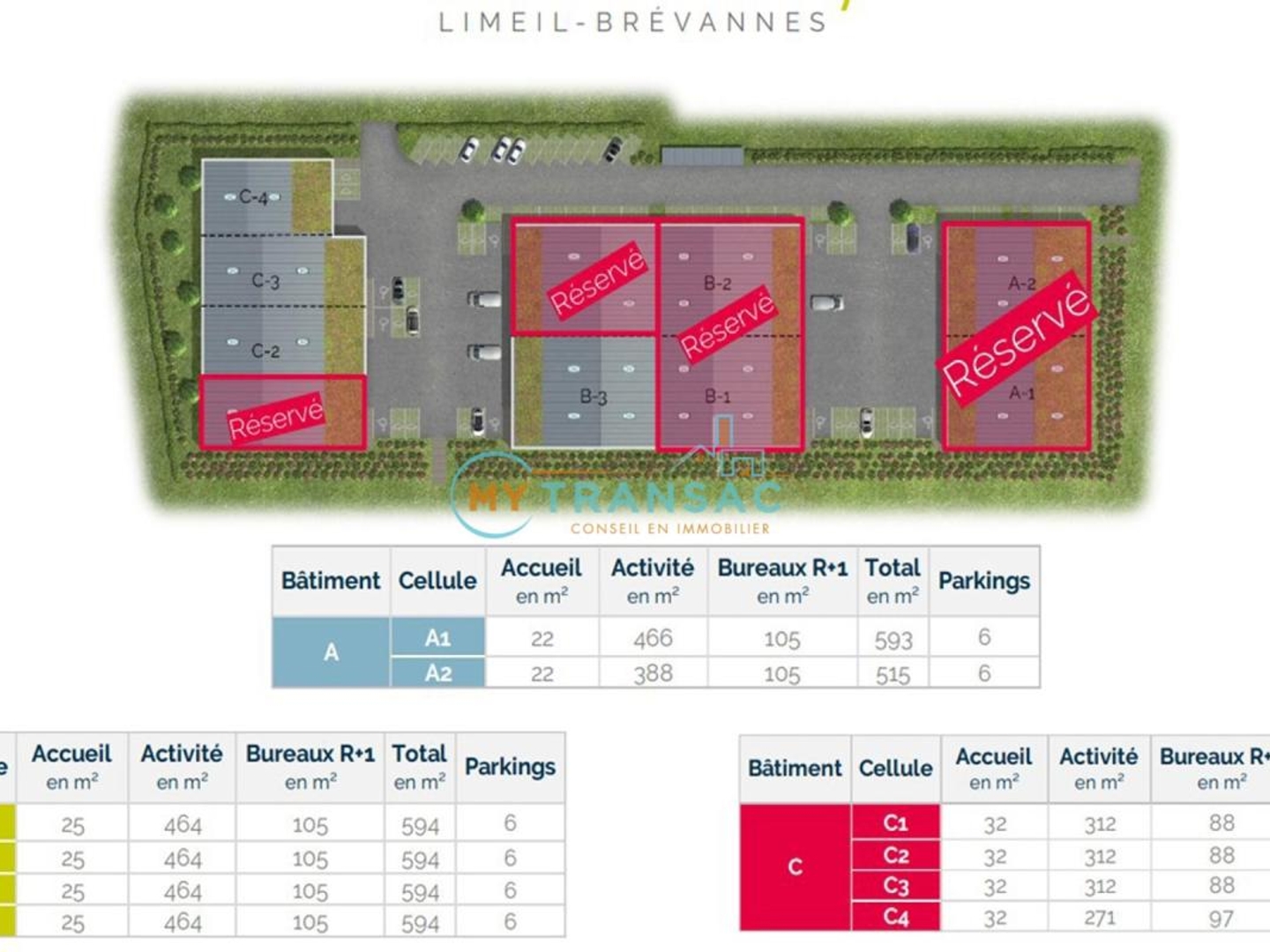 Locaux à vendre - 1112m2 - Limeil-Brévannes (94450)