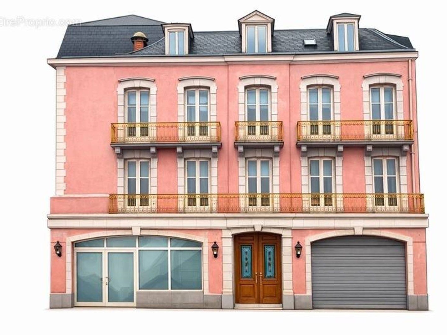 Immeuble de caractère à rénover avec appartement en dernier étage