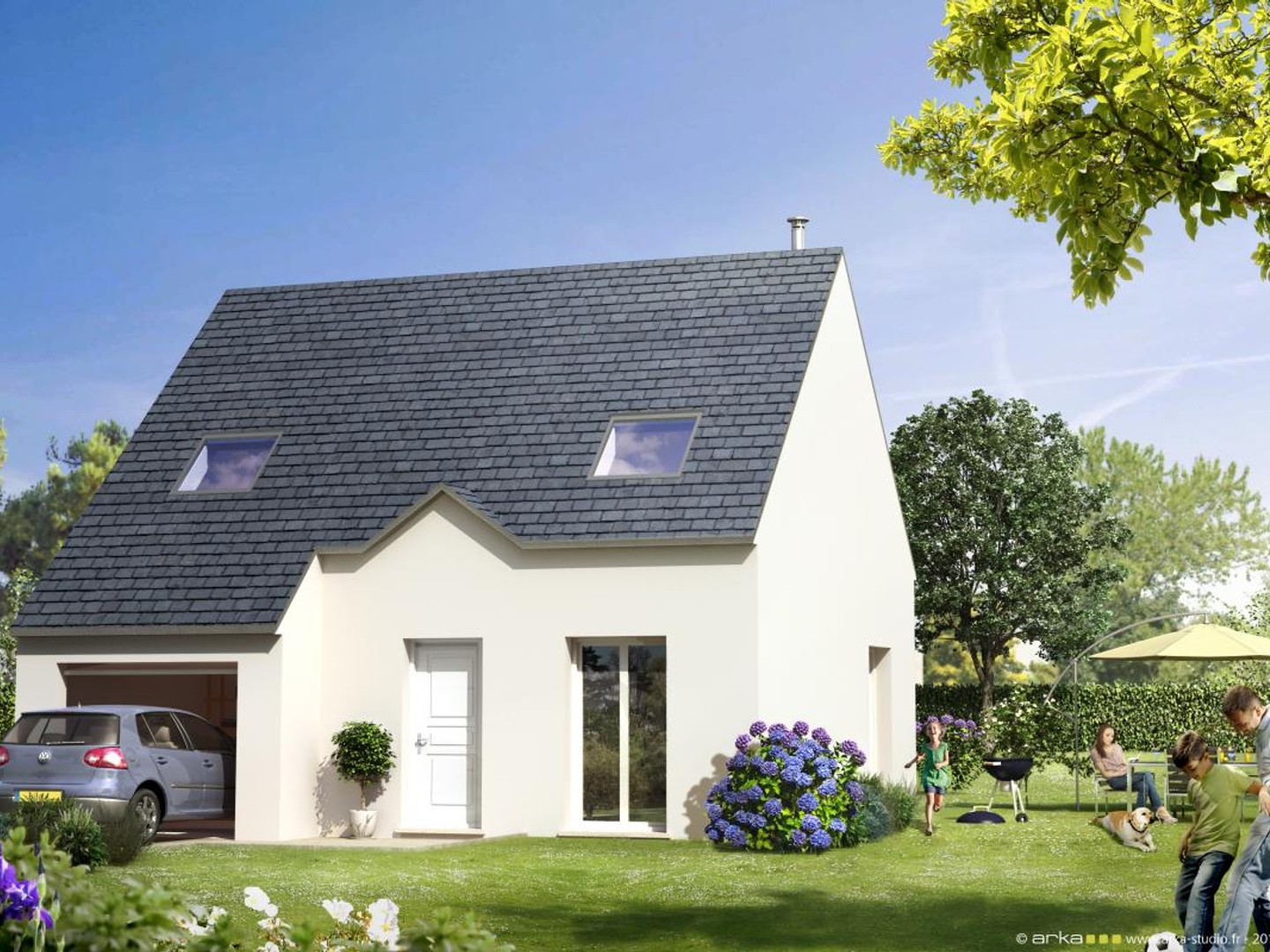Maison traditionnelle sur sous sol à Seppois Le Bas