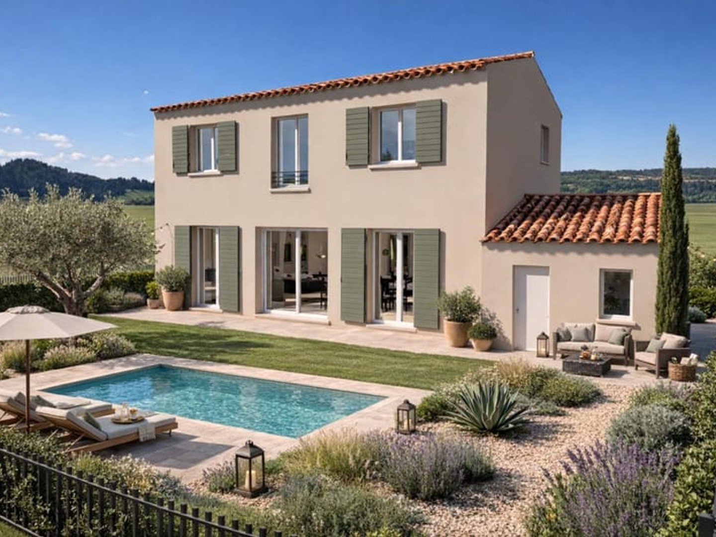 Nouveauté ! Remoulins votre terrain + Maison à étage