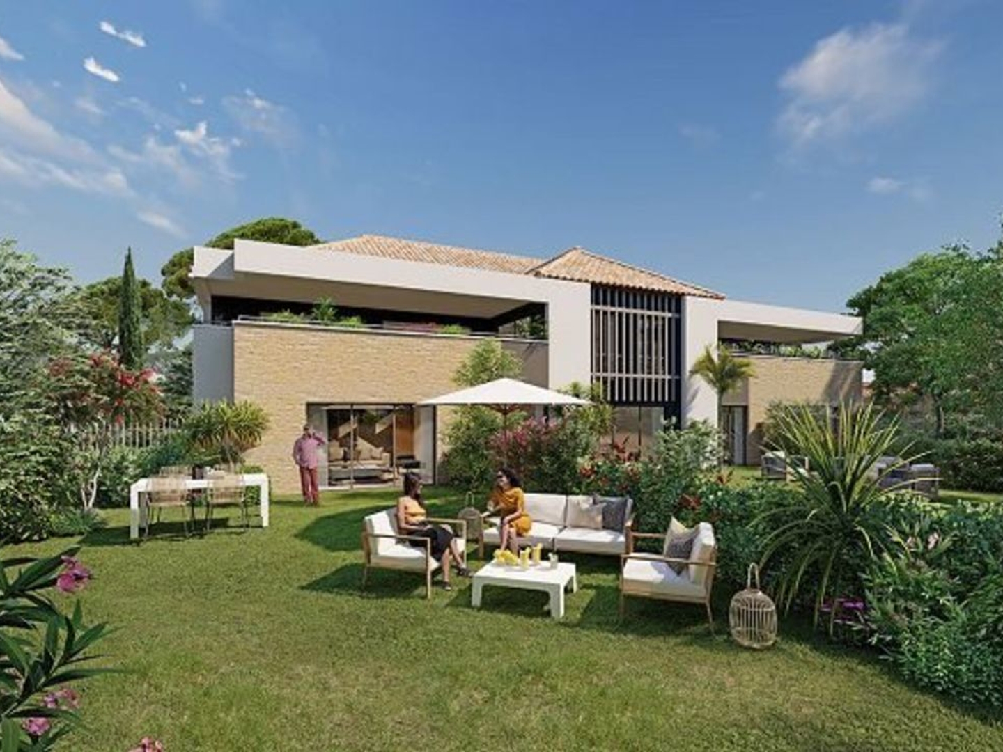 Très beau T4 de standing en rez-de-jardin