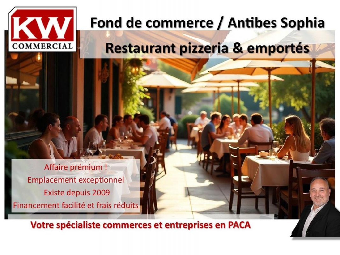 Restaurant-Pizzeria à céder - Sophia Antipolis