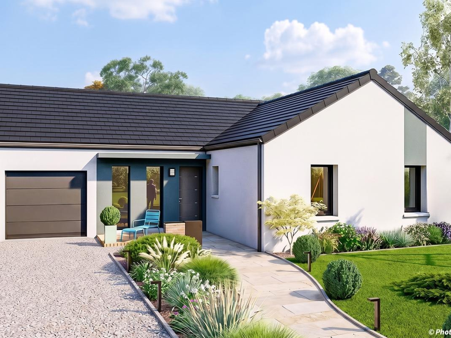 Terrain + maison 90 m²