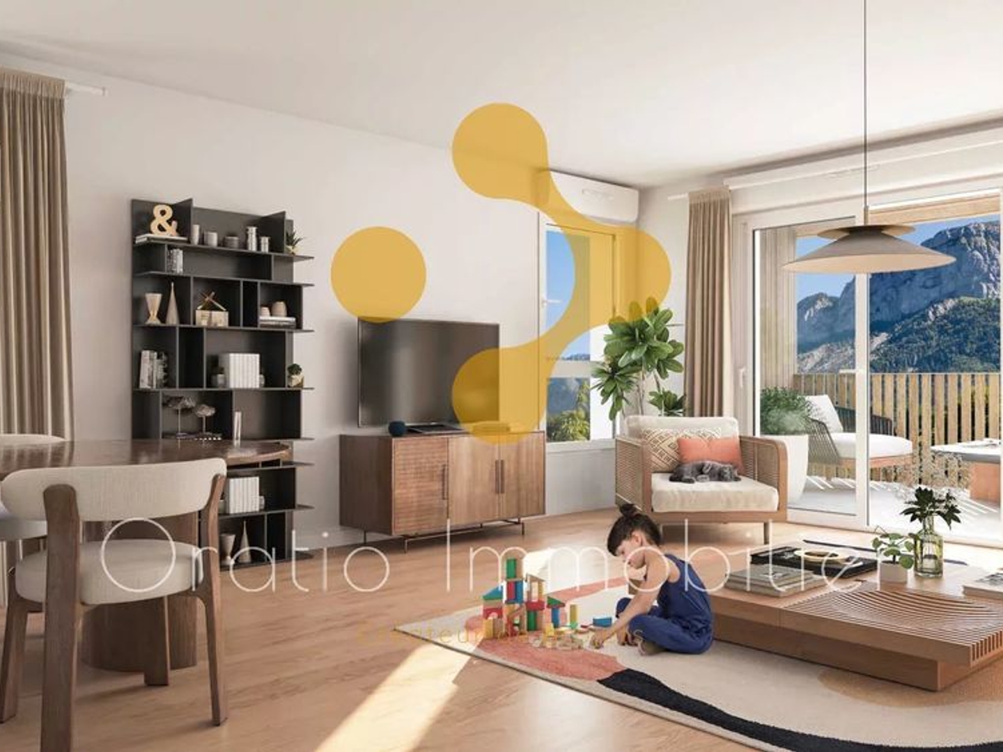 Appartement à vendre - 2 pièces - 47m2 - Dingy-Saint-Clair (74230)