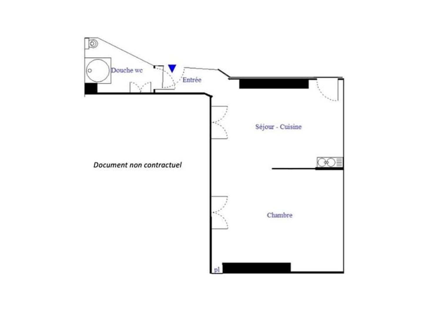 Appartement 2 pièces 26 m²