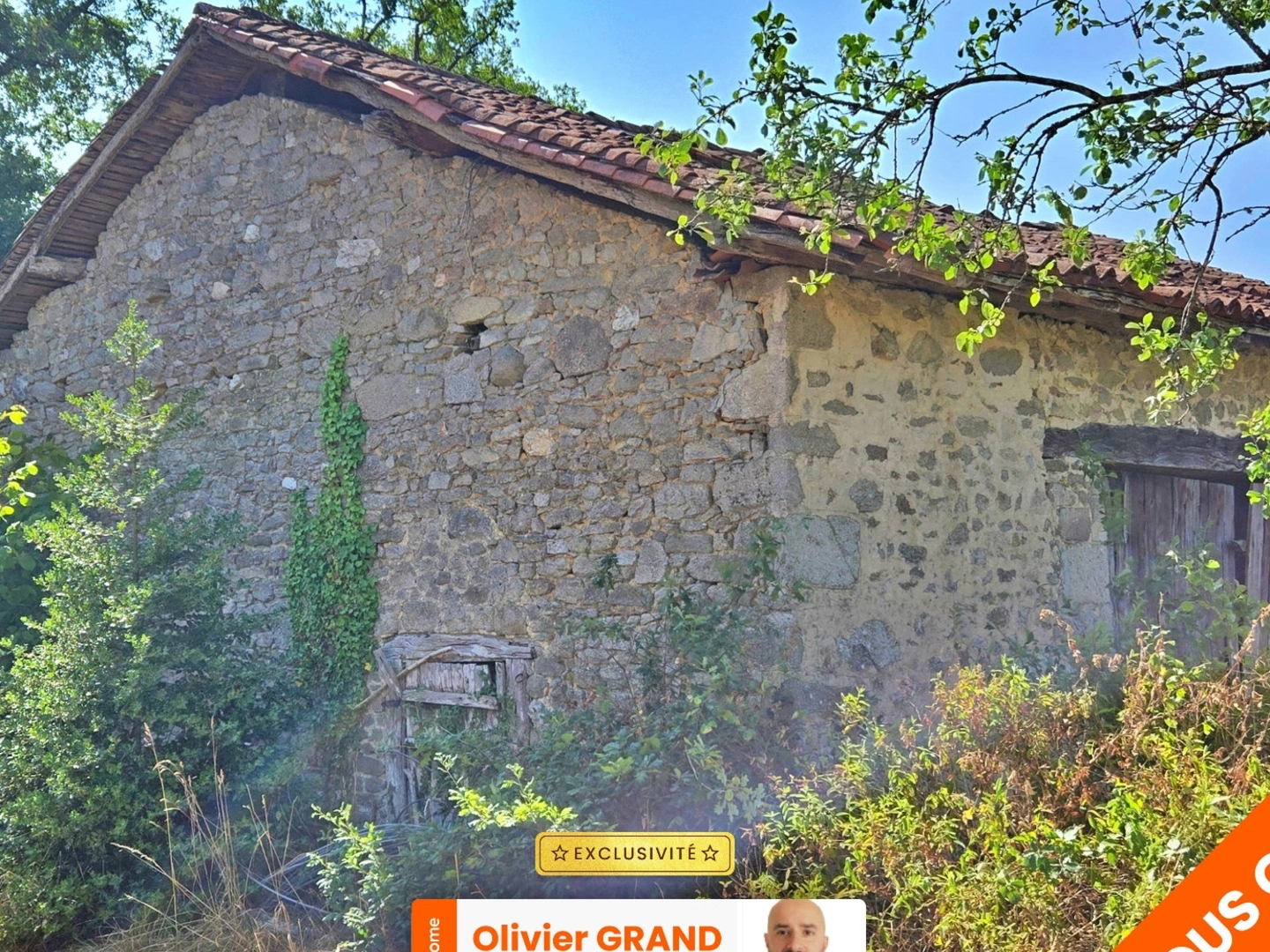 TERRAIN DE LOISIR AVEC GRANGE A RENOVER - ORADOUR SUR GLANE (87)
