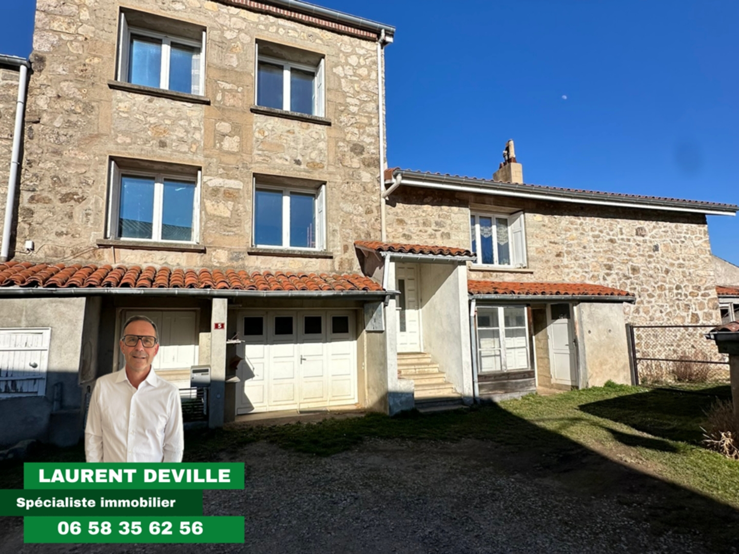MAISON TYPE CORPS DE FERME A RENOVER ENV. 140 M2 + DEPENDANCES AVEC TERRAIN DE 1101 M2/ SAINT JUST MALMONT LE