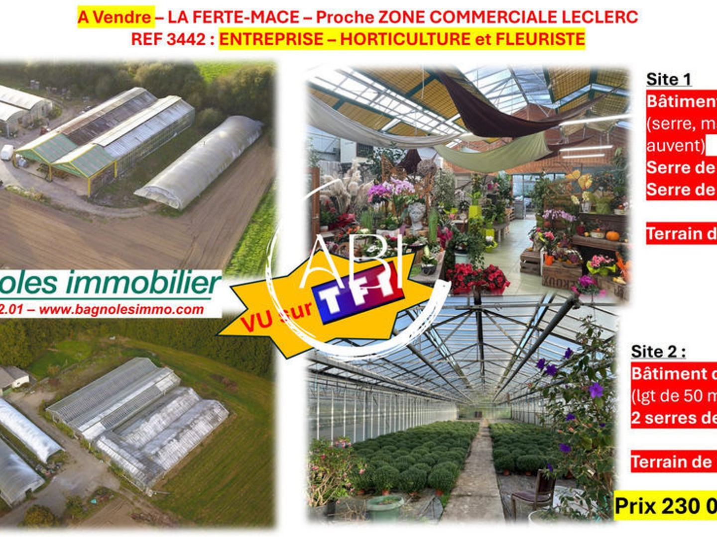 Ensemble commercial sur emplacement fortement visible !