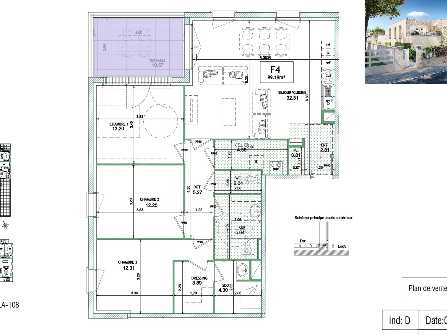 Appartement à vendre - 5 pièces - 100m2 - Langrune-Sur-Mer (14830)