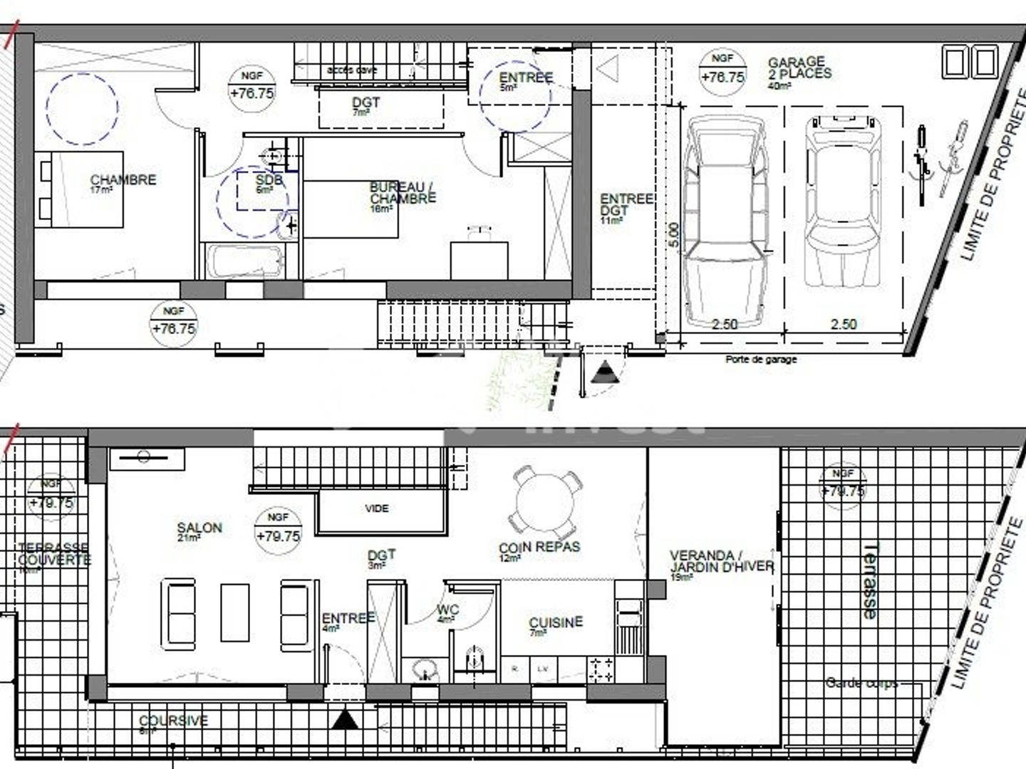 Terrain à vendre - 730m2 - Bailly-Romainvill... (77700)
