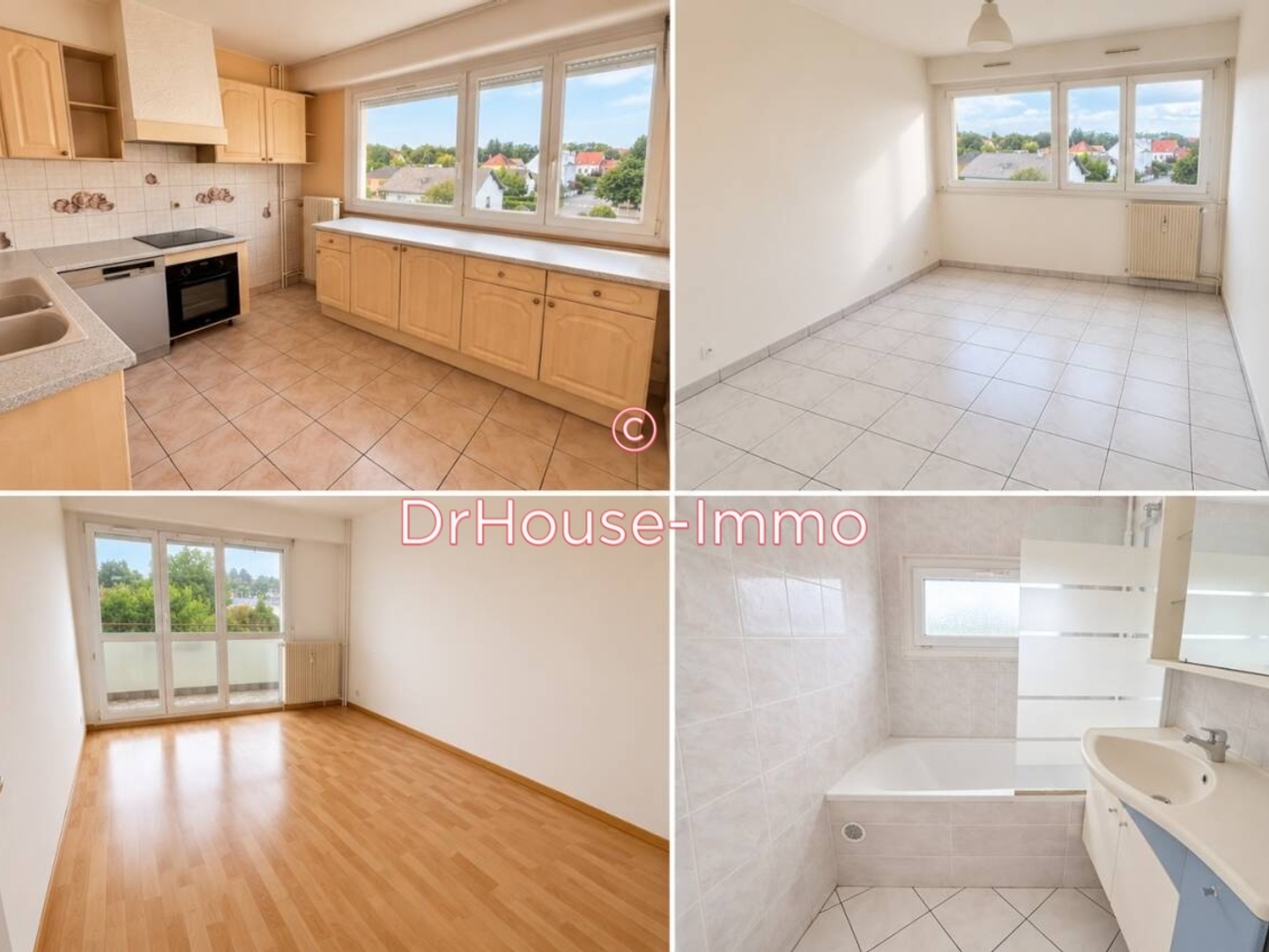 Appartement à vendre - 4 pièces - 76m2 - Riedisheim (68400)