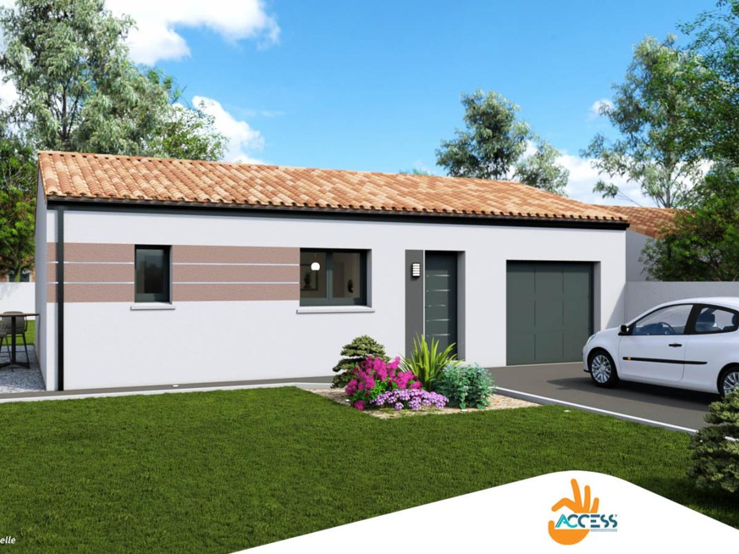 Terrain + maison 61 m²