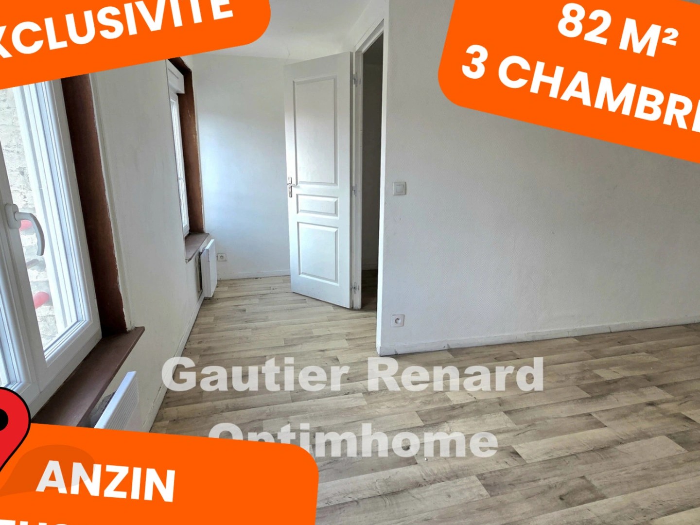 Maison 82 m² Quartier prisé de la Bleuse Borne à Anzin 5 pièces, 3 chambres ANZIN (59410)