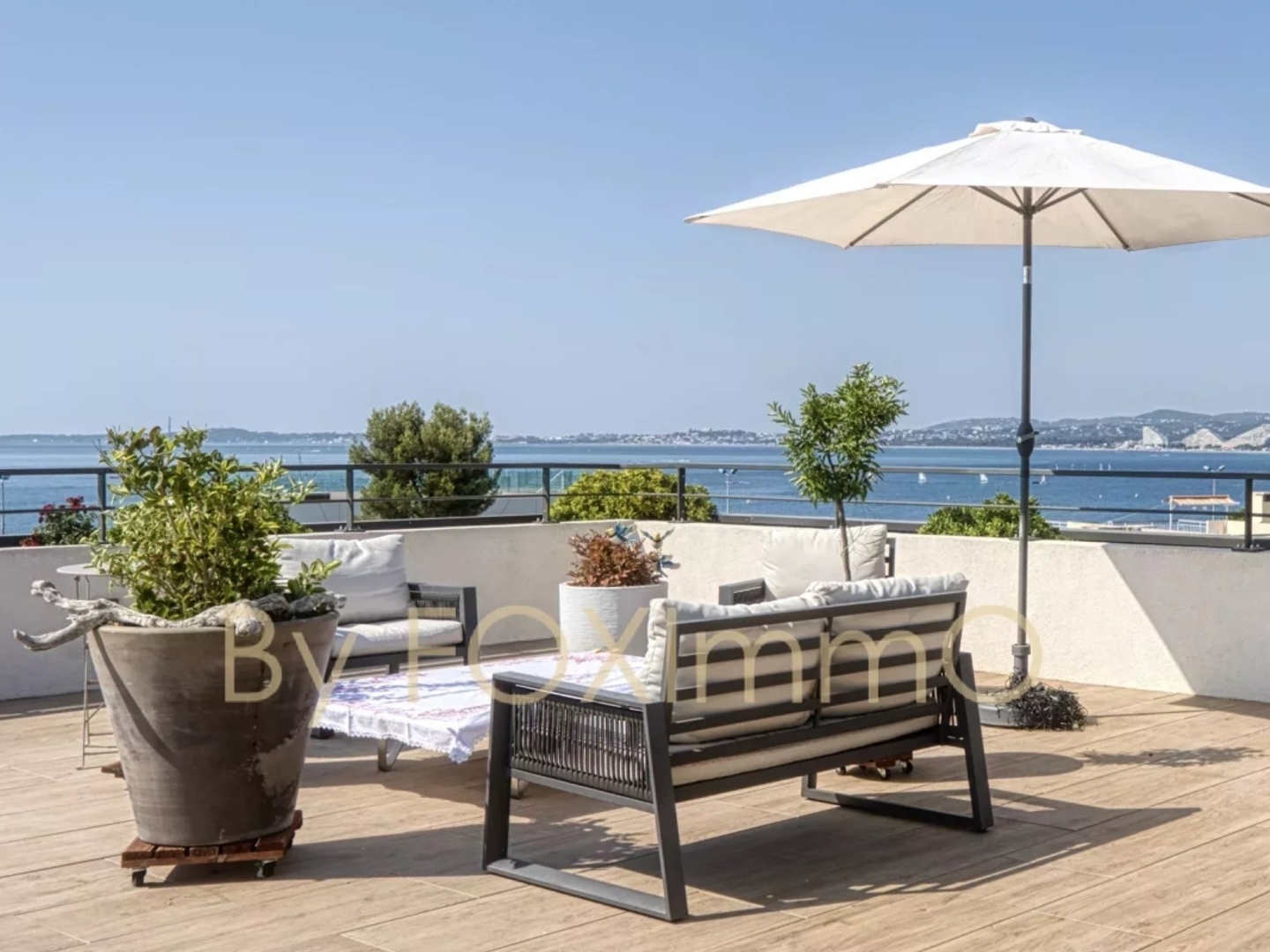 Penthouse d'exception dernier étage vue mer à Cagnes-sur-Mer