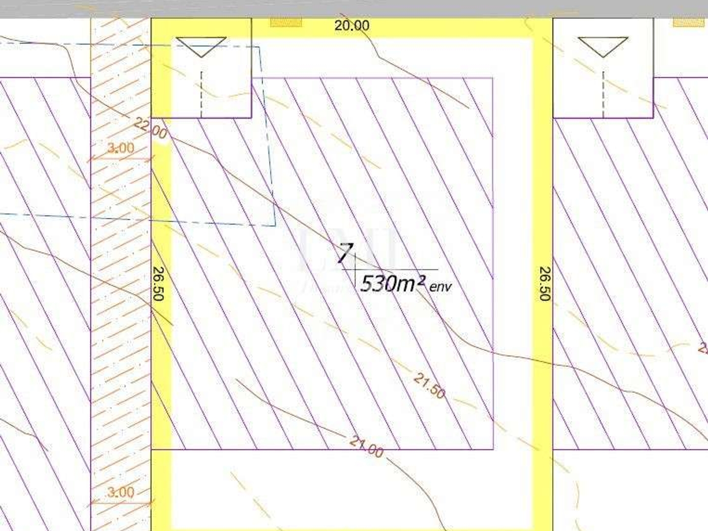 Terrain 530 m²
