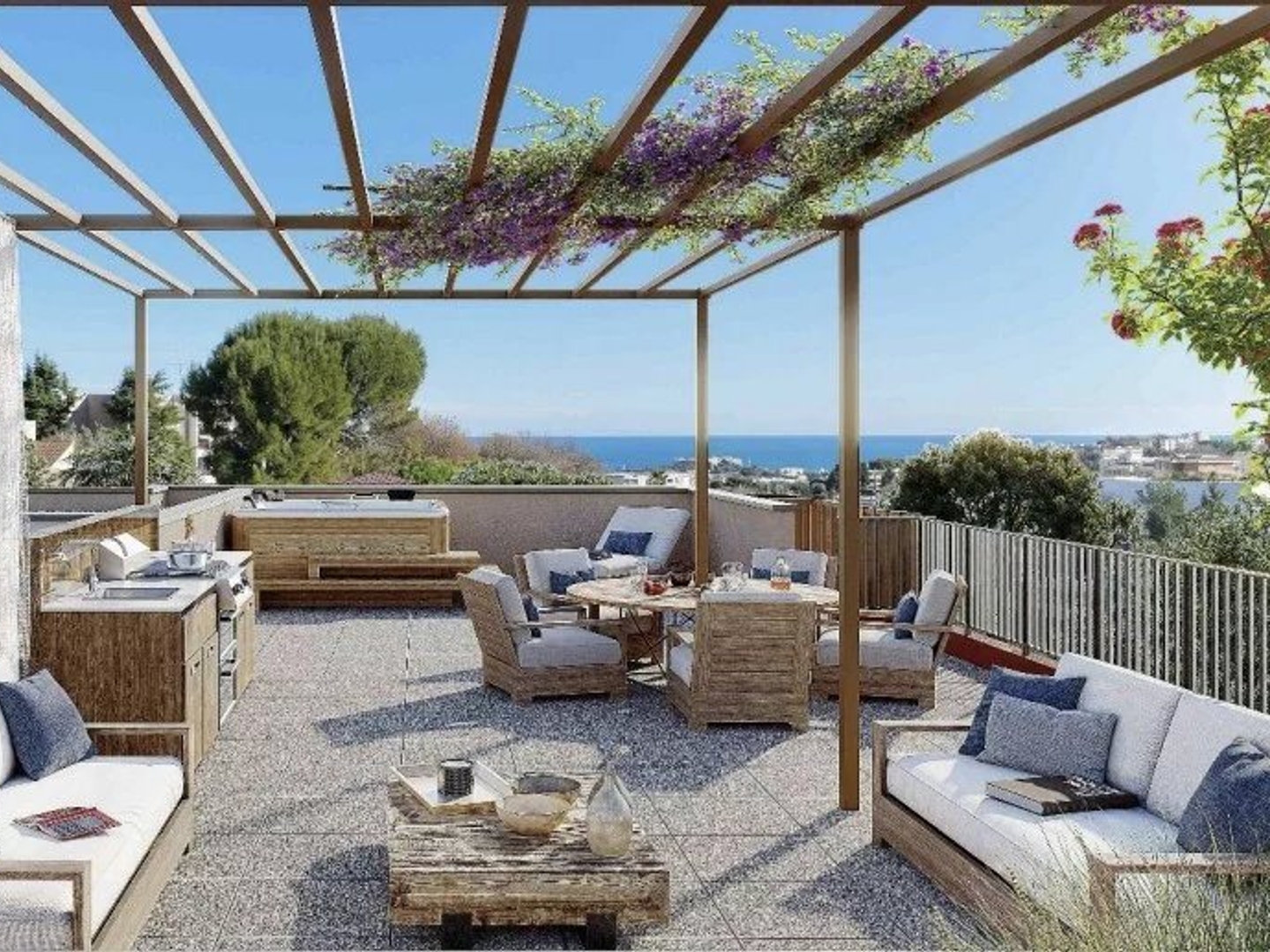 Antibes - Unique 4 Pièces De La Résidence - Villa Sur Le Toit - Vue Mer - Exposition Sud