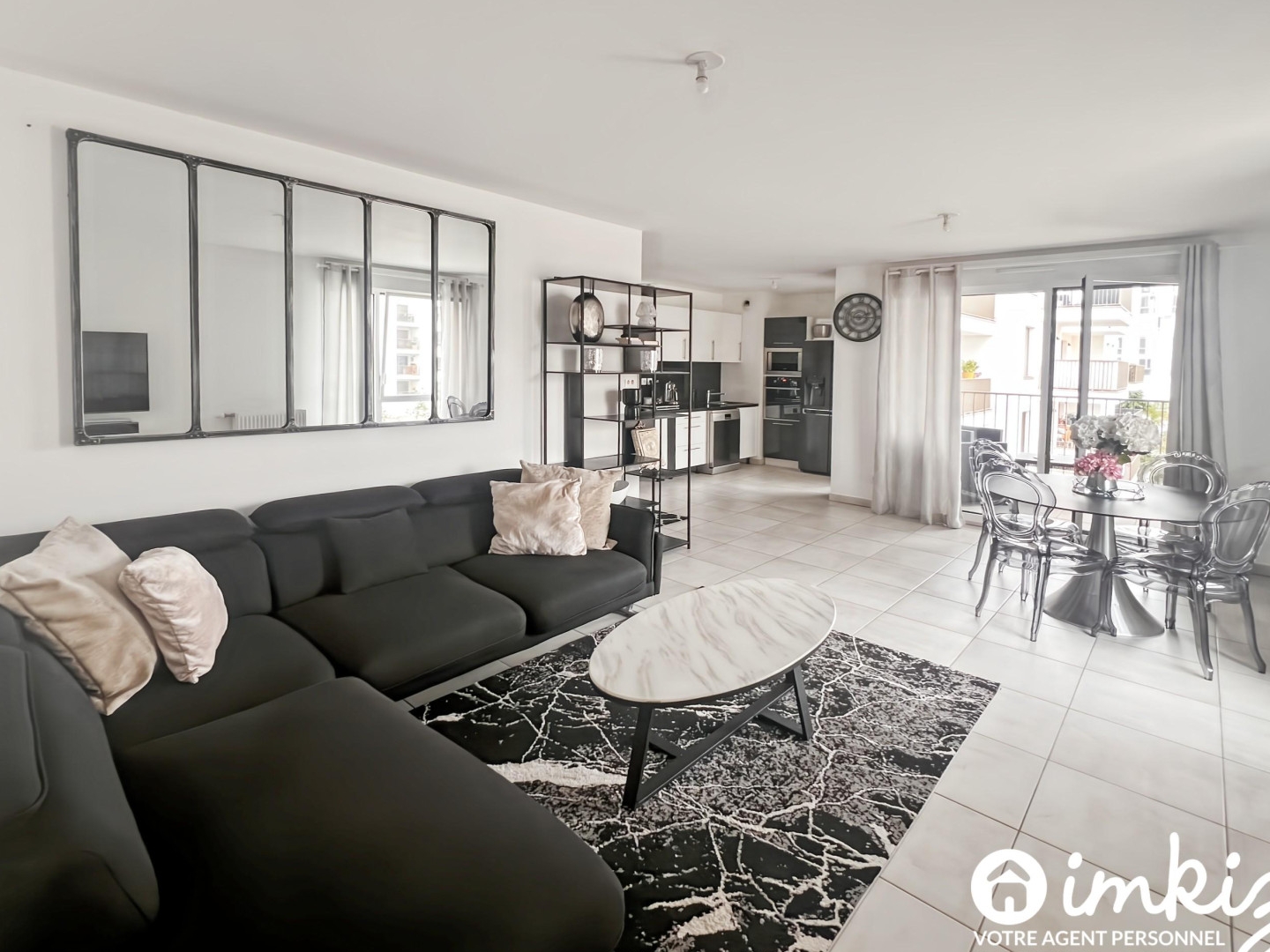 Appartement 3 pièces avec balcon et garage