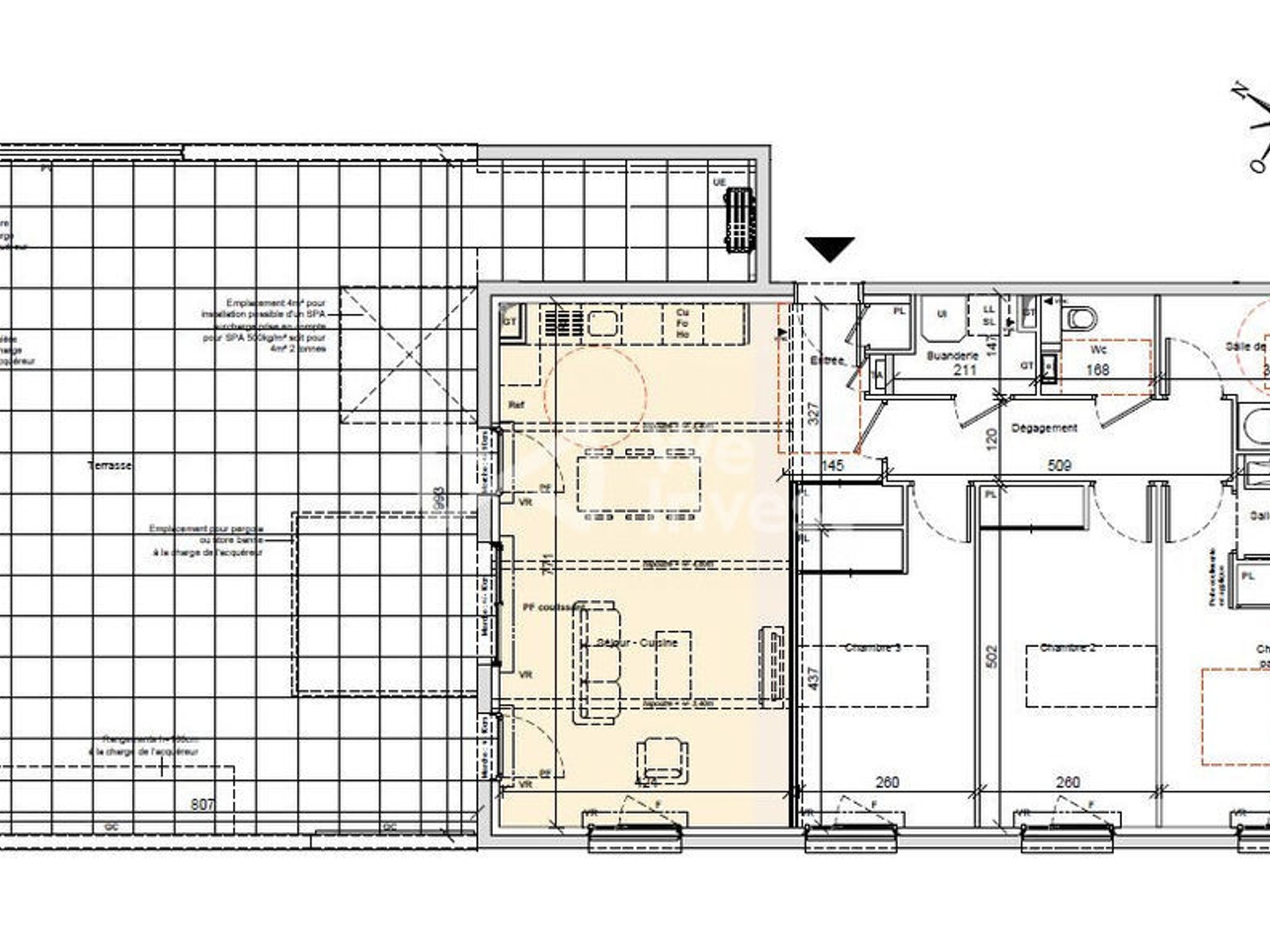 38730 VAL DE VIRIEU VENTE APPARTEMENT T4 3CH 98m2 + TERRASSE 90m