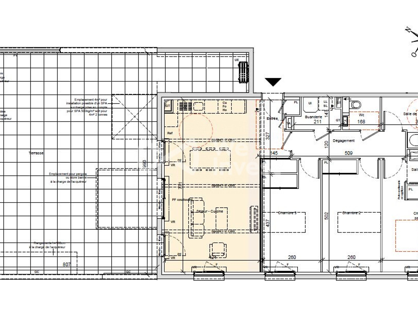 38730 VAL DE VIRIEU VENTE APPARTEMENT T4 3CH 98m2 + TERRASSE 90m