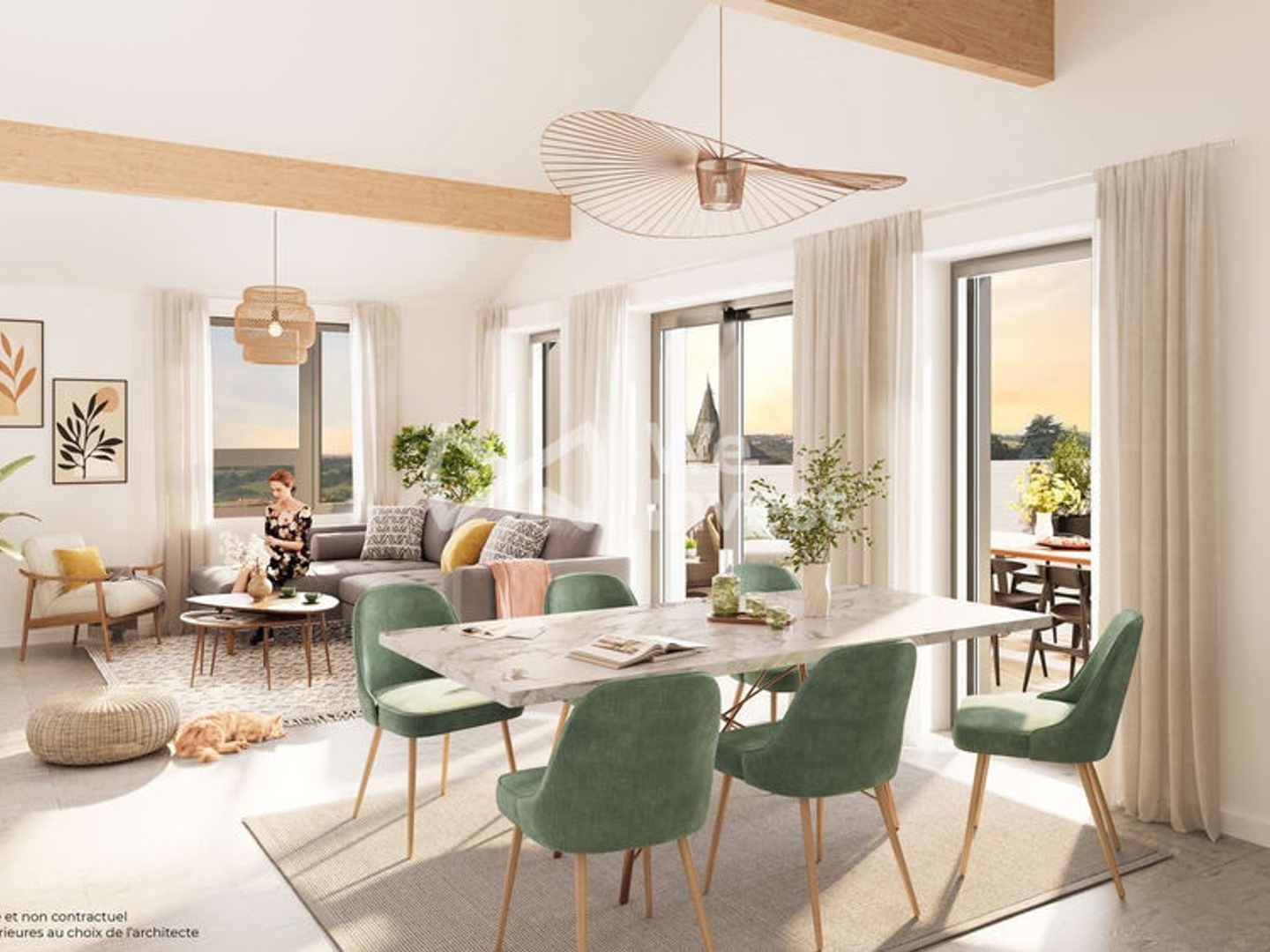 Appartement à vendre - 4 pièces - 98m2 - Val-De-Virieu (38730)