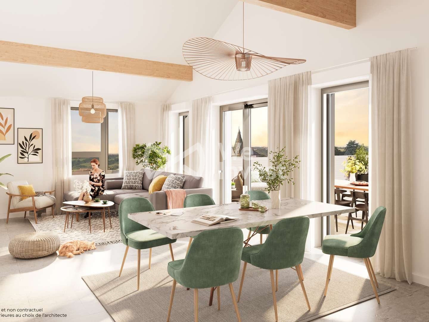 Appartement à vendre - 4 pièces - 98m2 - Val-De-Virieu (38730)