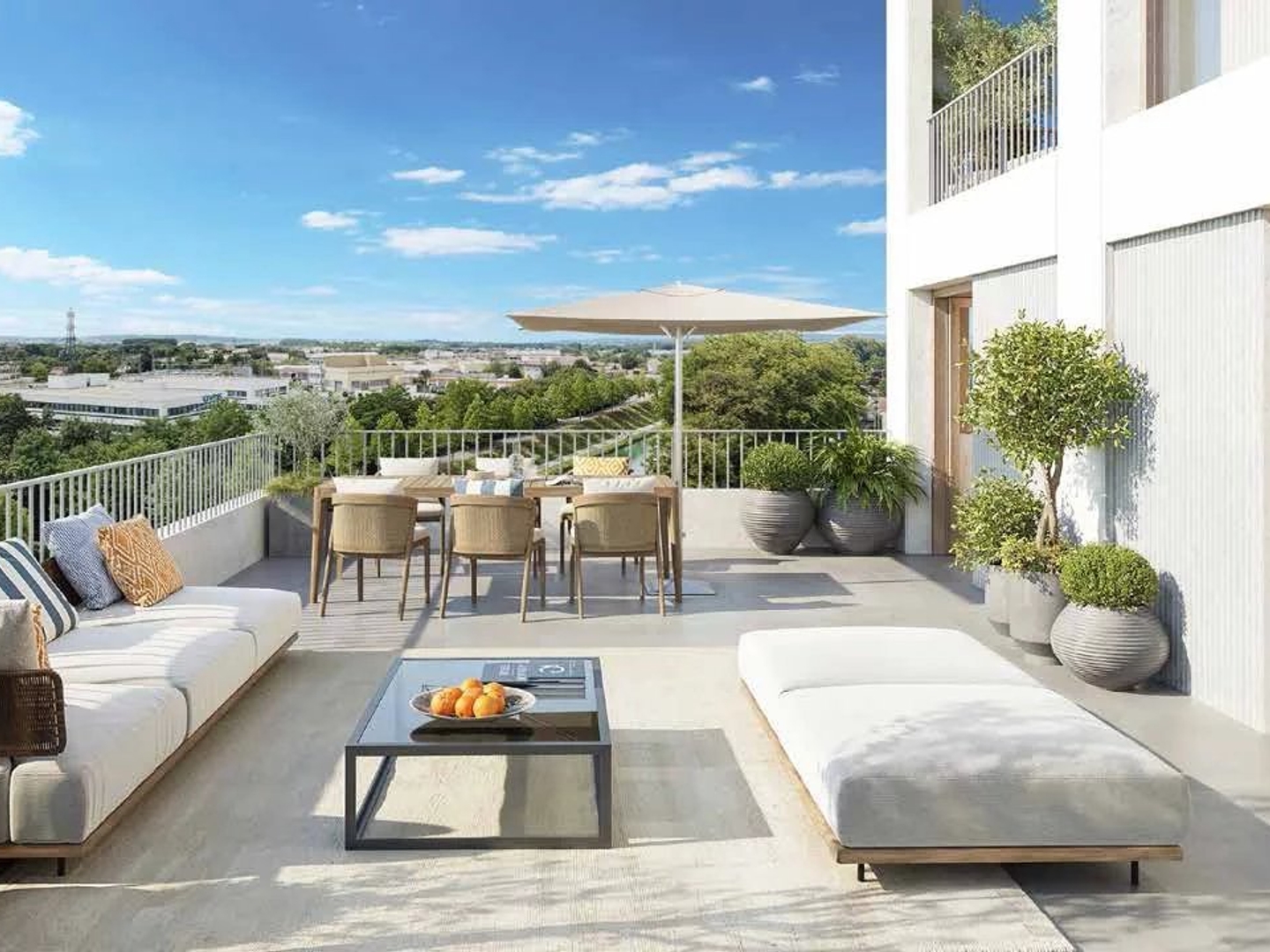 Appartement moderne à Reims avec terrasse spacieuse