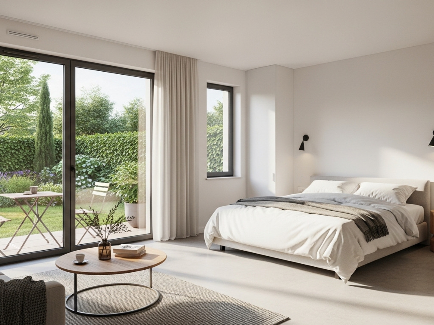 STUDIO de 28m² + UN JARDIN + PARKING - BENERVILLE-SUR-MER