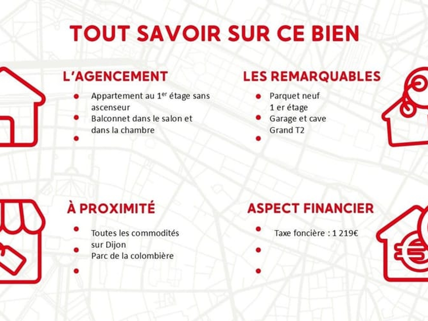 Appartement à vendre - 2 pièces - 57m2 - Dijon (21000)