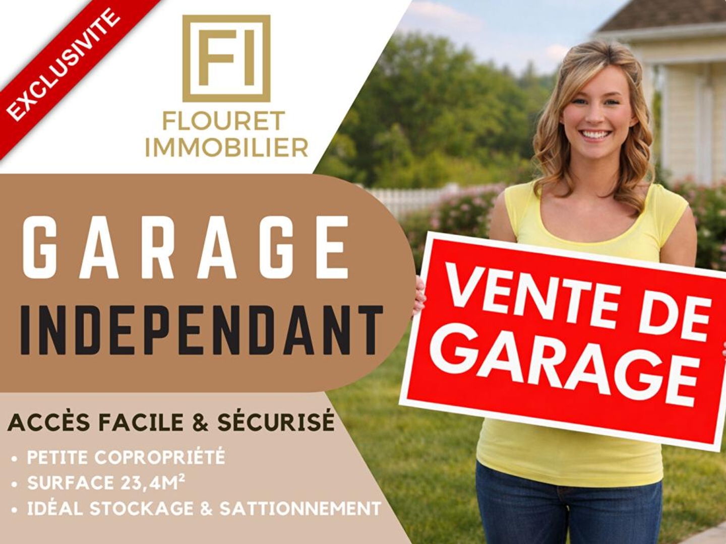 Garage fermé 23,4 m² avec électricité ? Centre d'Argelès-sur-Mer