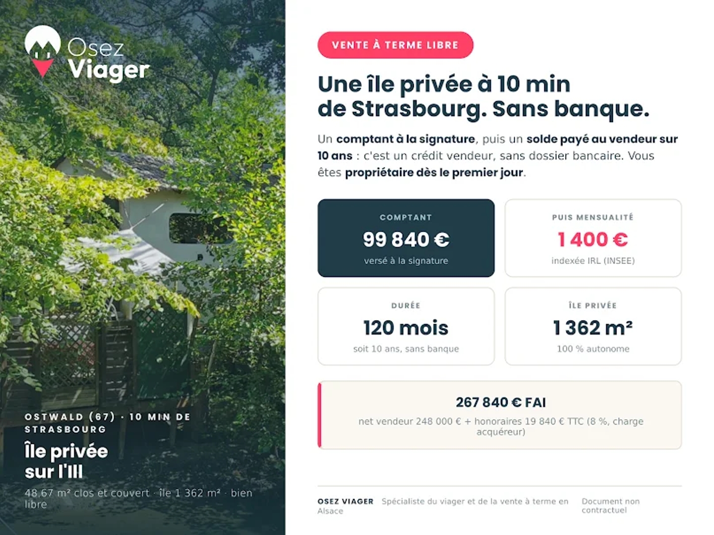 Maison 2 pièces 49 m²