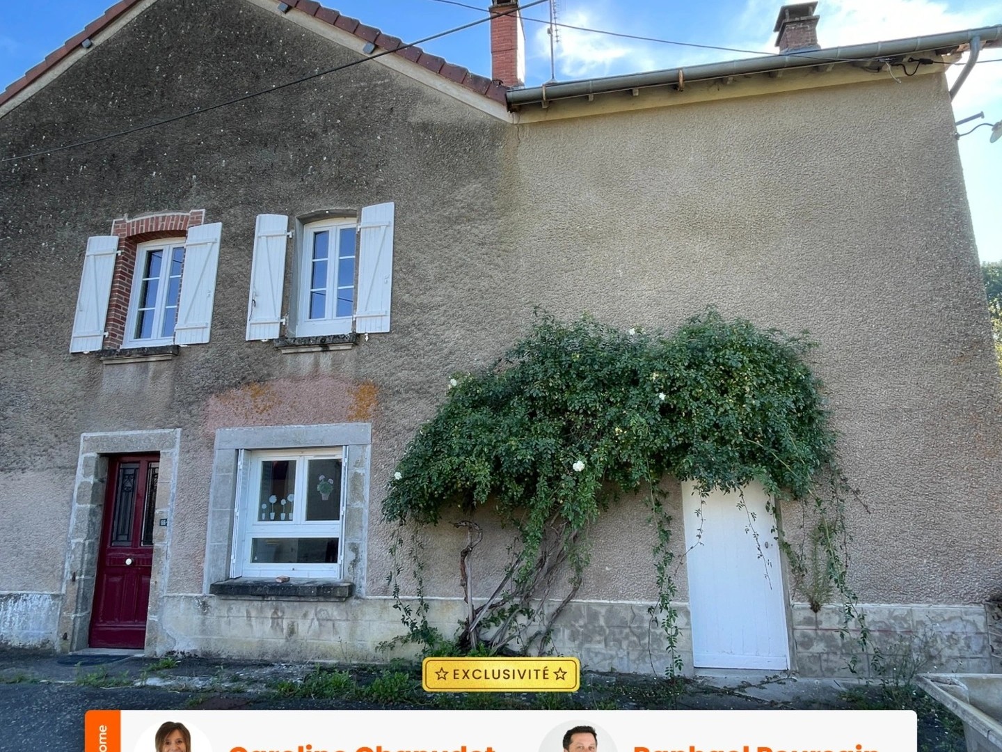 Maison et grandes granges et 54000 m2 de terrain avec étang