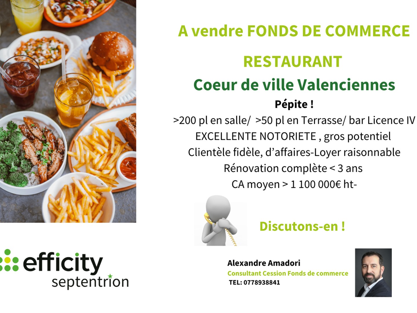 Fonds de commerce 300 m²