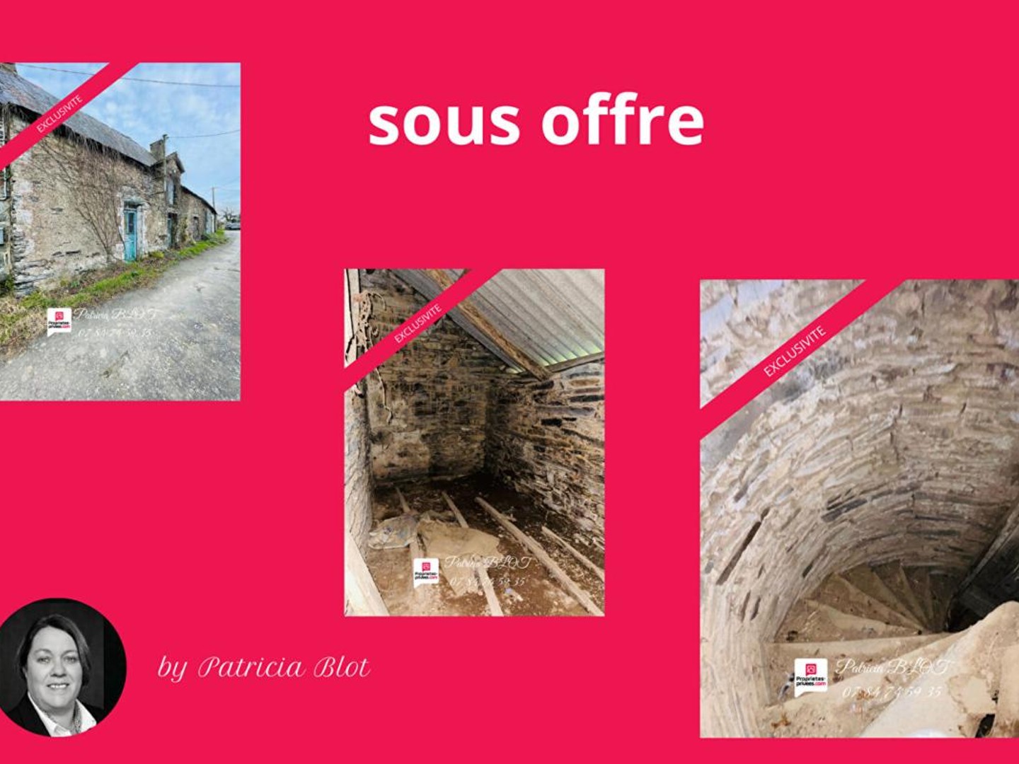 Maison en pierres de 1728 avec tour atypique ? Fort potentiel de rénovation