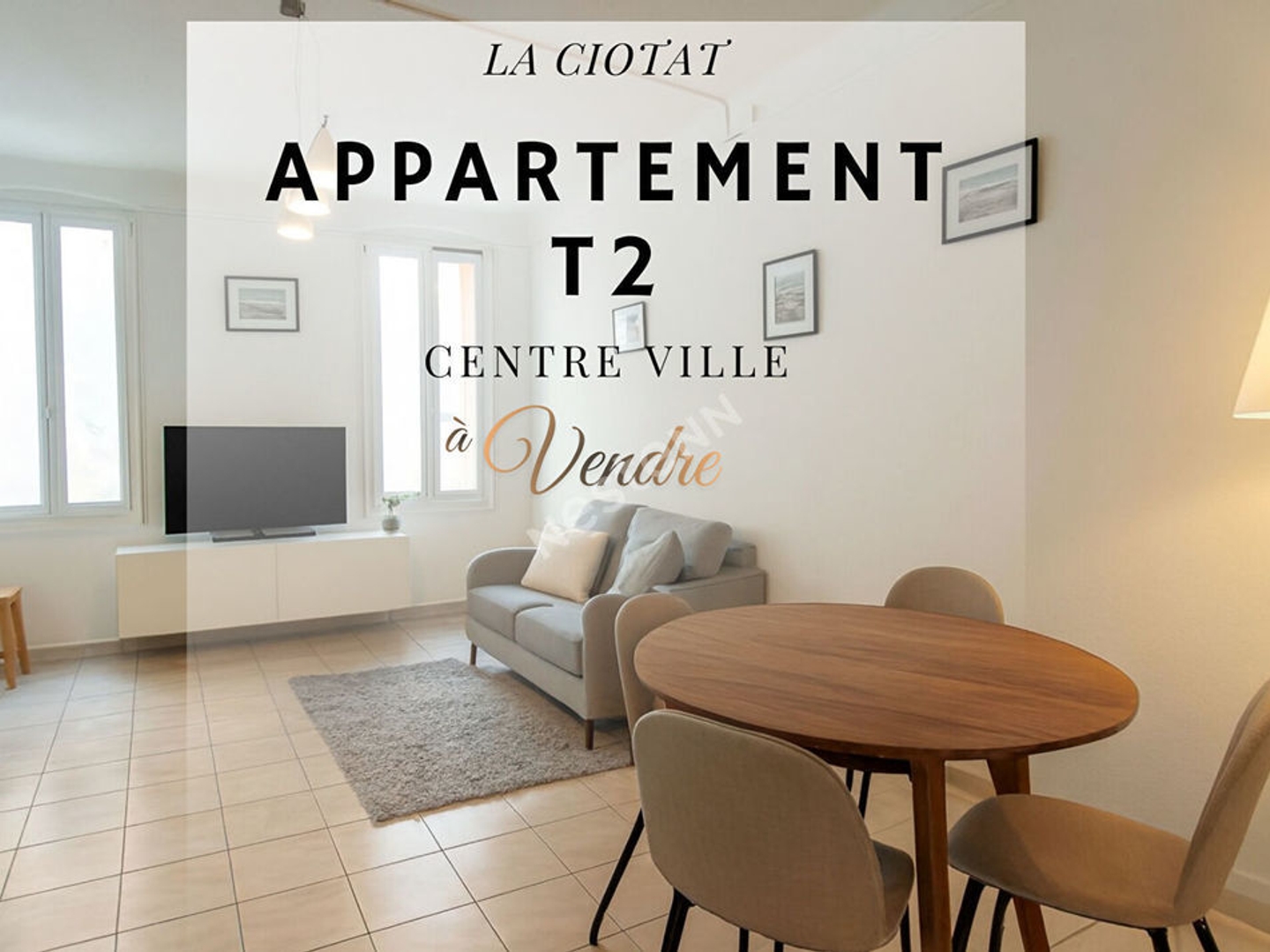 Appartement La Ciotat de 2 pièces de 38 m² en Centre Historique