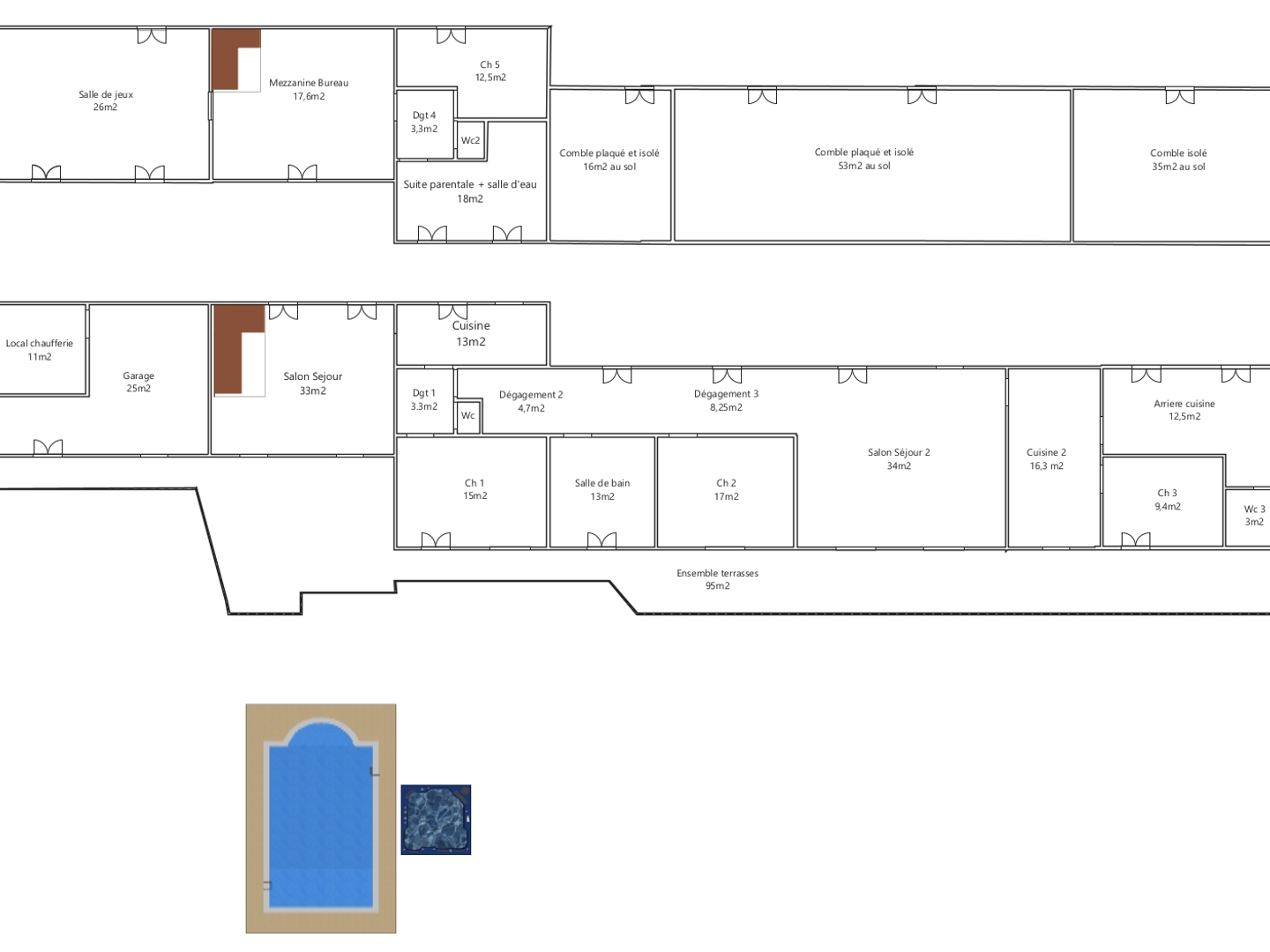 Maison à vendre - 9 pièces - 262m2 - Massay (18120)
