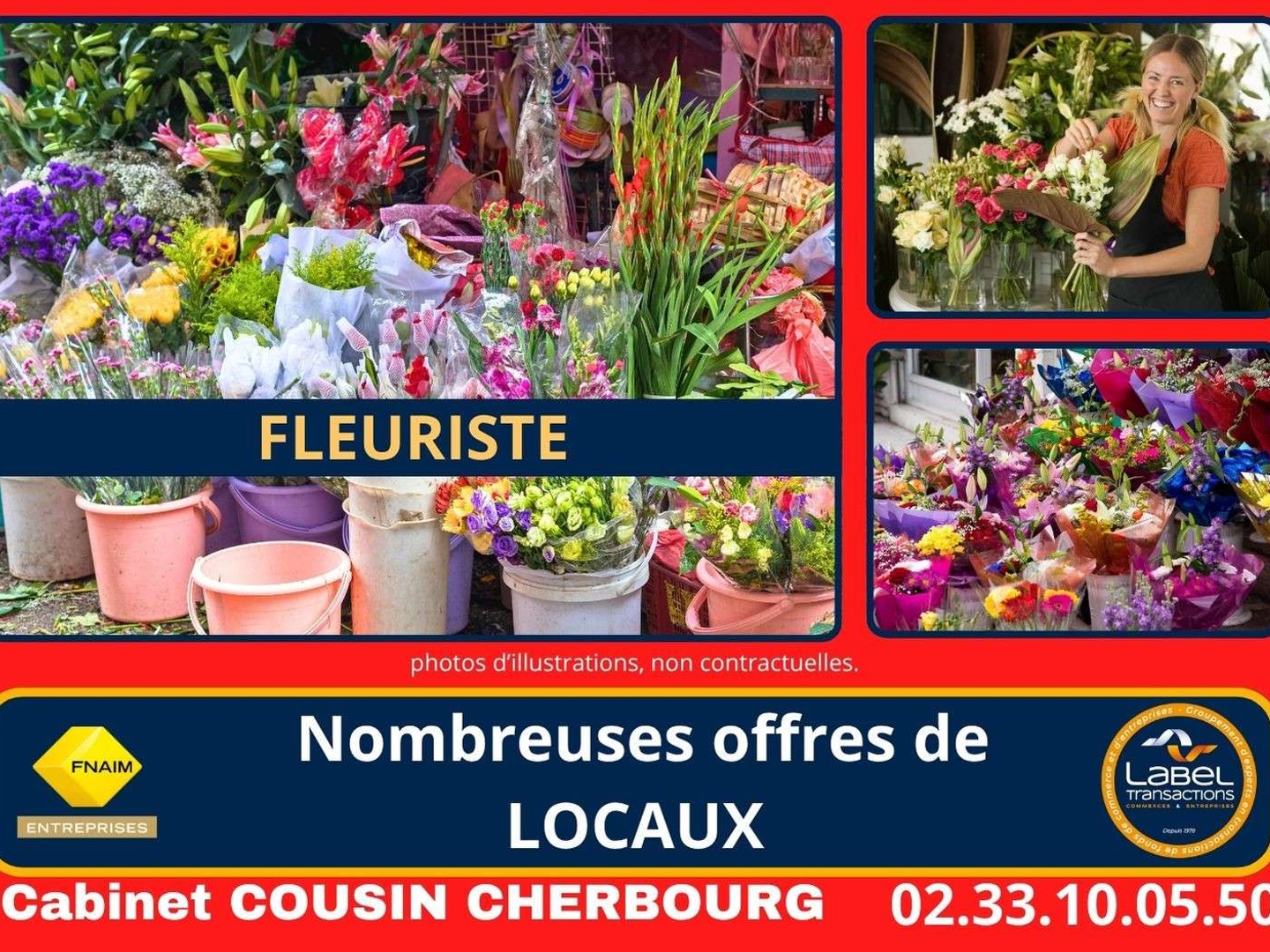 Vente FDC fleuriste à Cherbourg en Cotentin centre