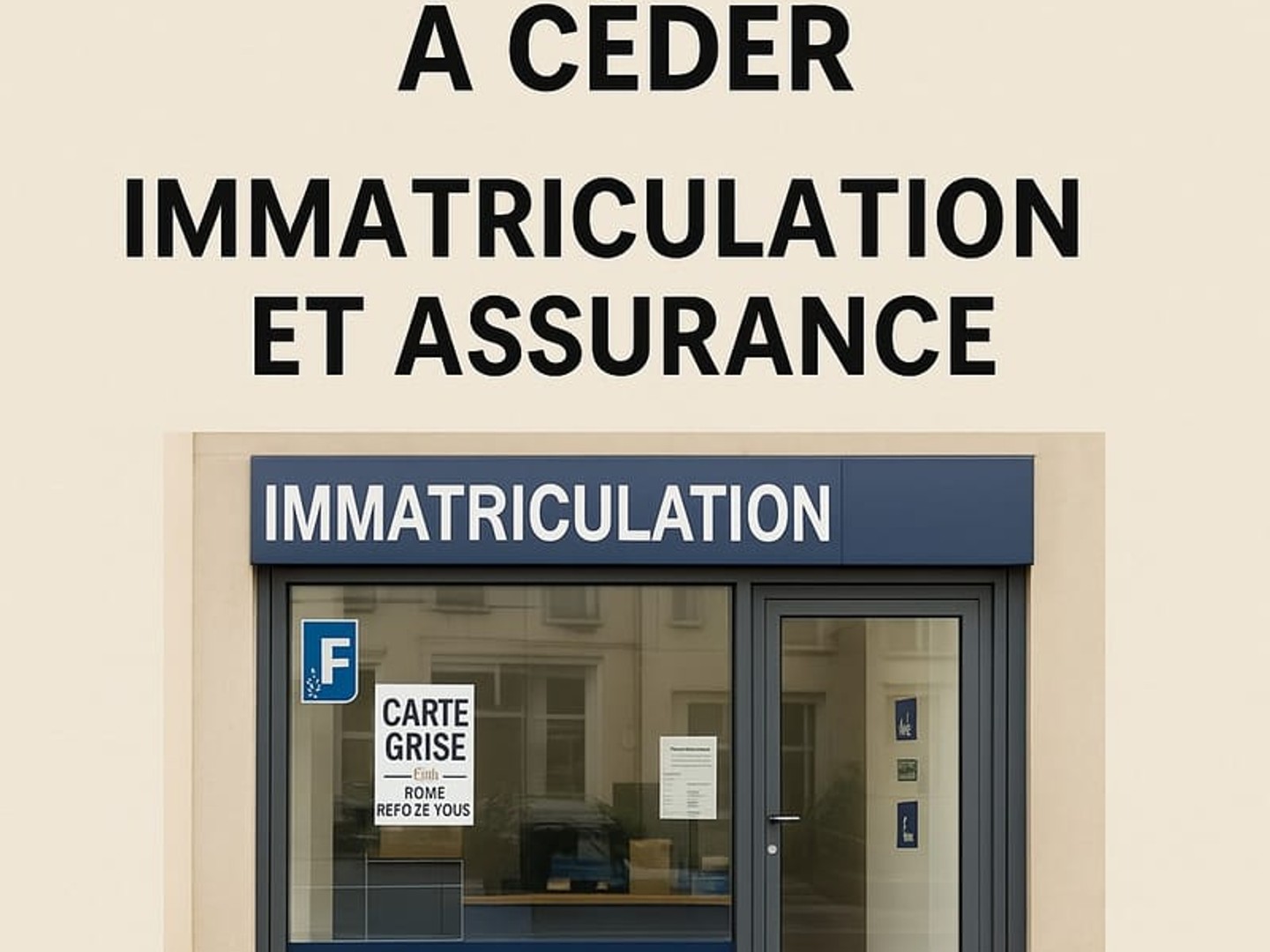 Cession - Garage/Immatriculation/Asssurance