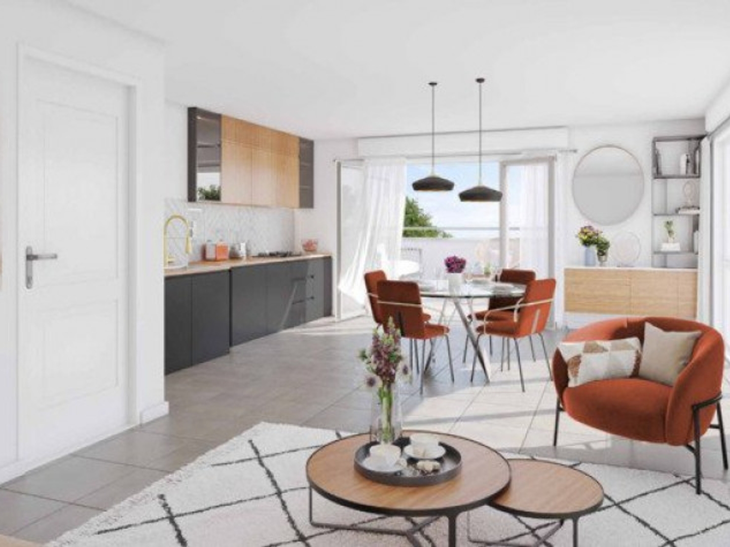 Appartement en frais réduits 2 pièces 55 m²