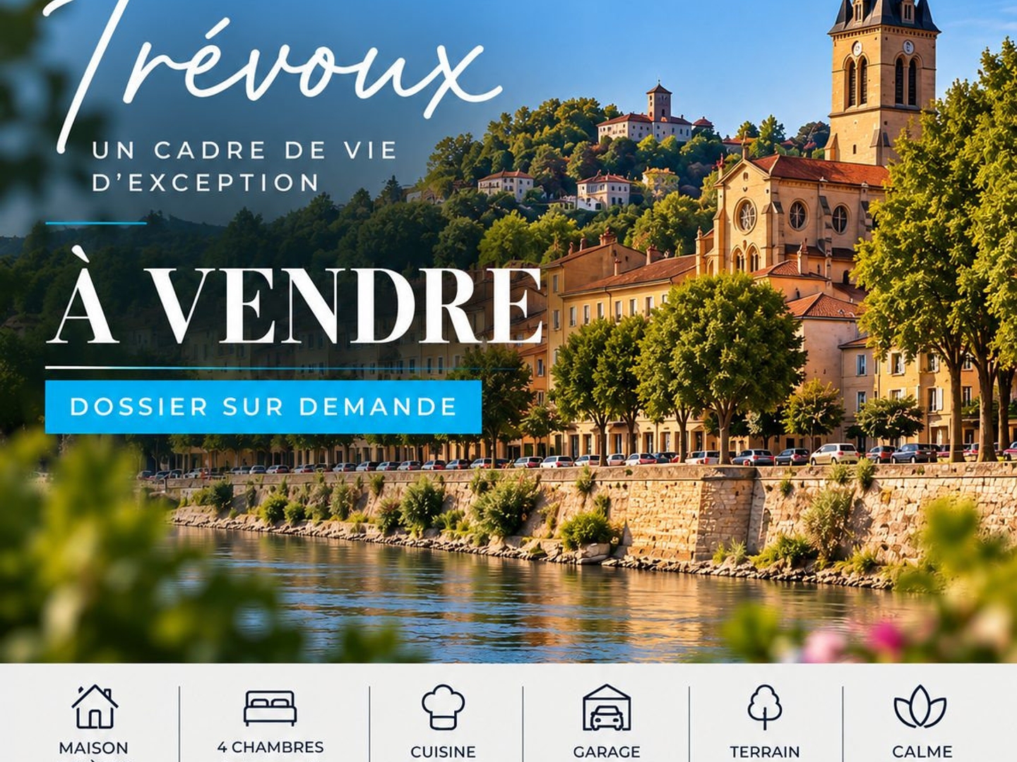 Maison familiale 5 pièces avec suite parentale, jardin et garag