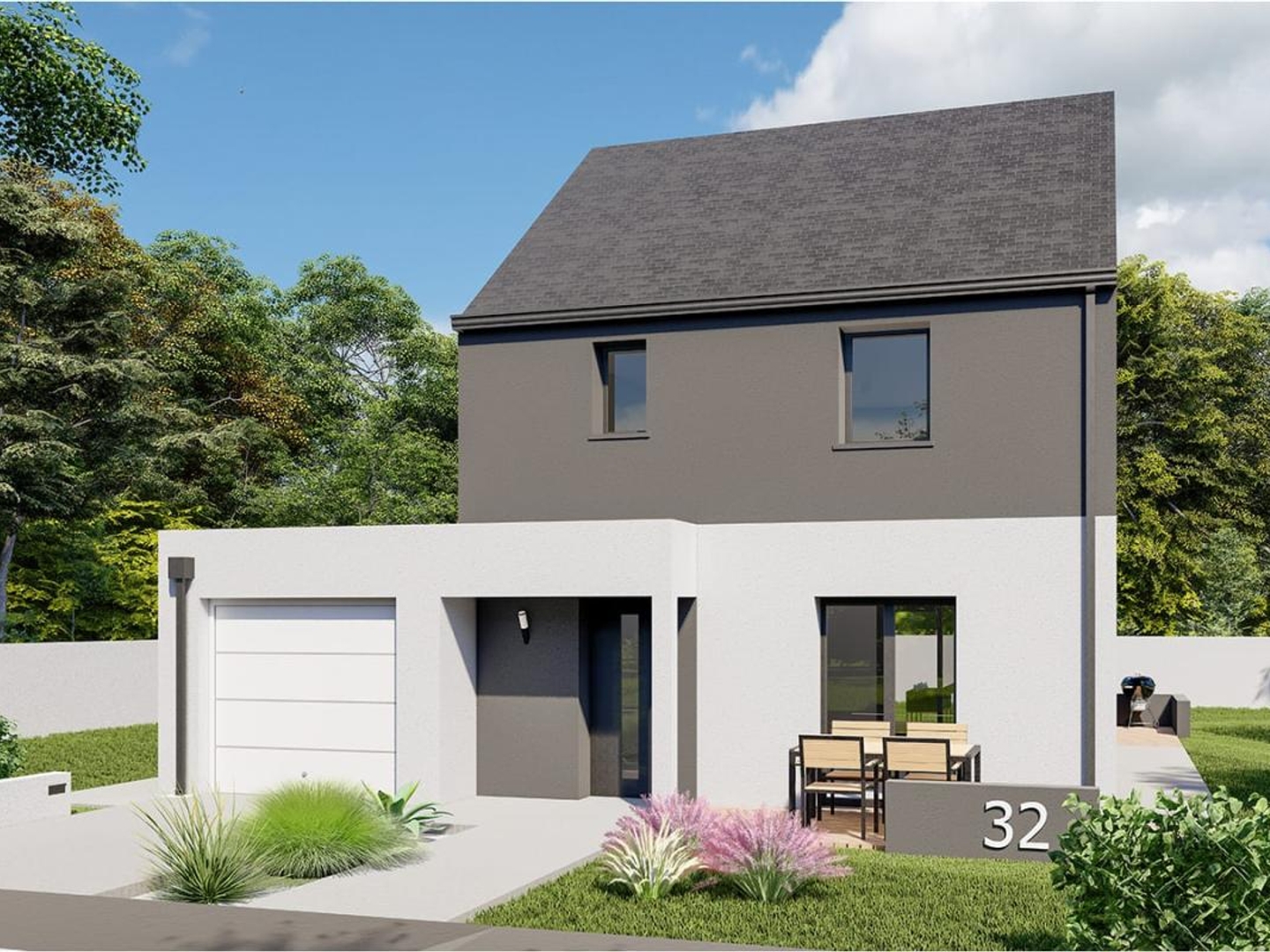 Terrain + maison 84 m²