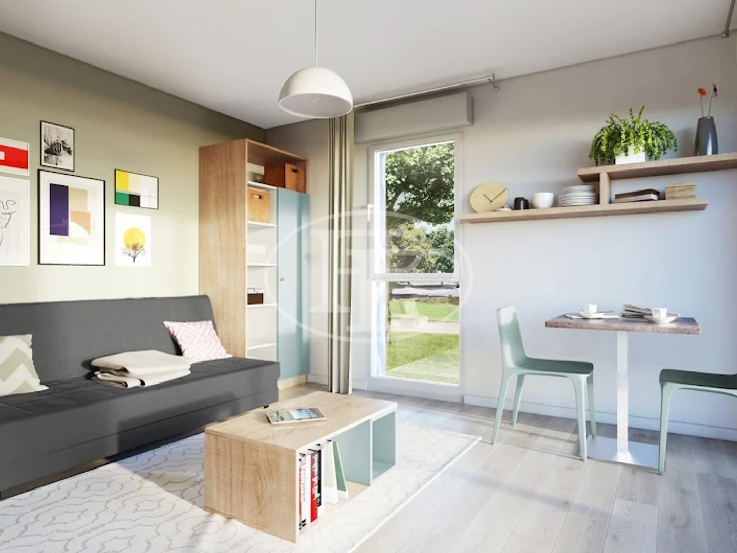 Appartement 1 pièce 19 m²