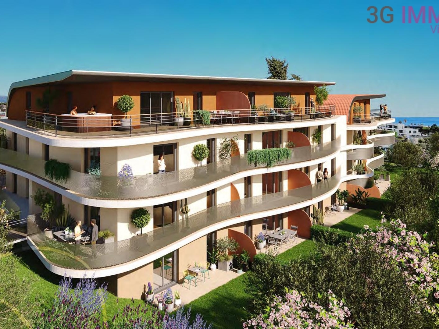 Appartement à vendre - 3 pièces - 66m2 - Villeneuve-Loubet (06270)