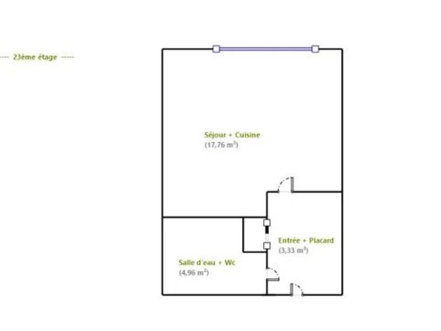 Appartement à vendre - 1 pièce - 26m2 - Paris 15e (75015)