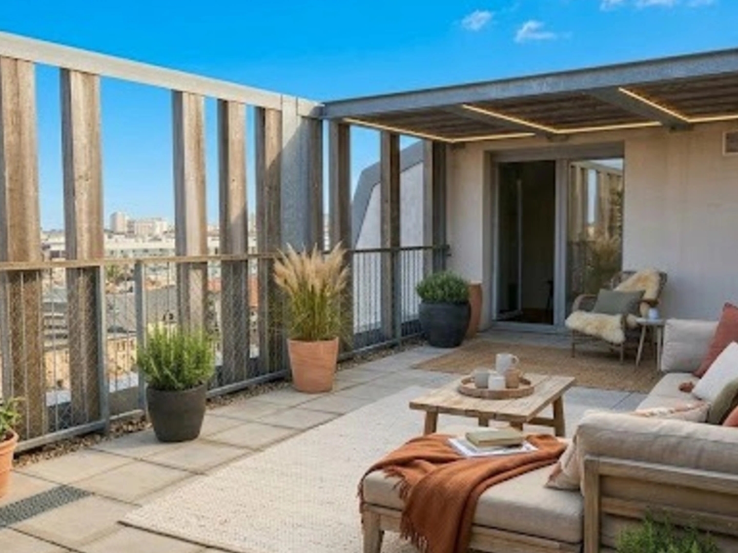 Exclusivité! Quartier Chartrons Appartement 3 pièces 76m2 avec magnifique terrasse / rooftop de 50m2 BORDEAUX (33)