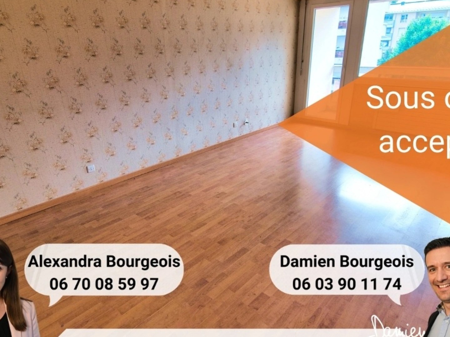 Appartement 3 pièces de 72 m2 avec 3 grands balcons, cave, garage et vue sur le Jura